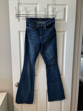 YMI Dark Blue Flare Leg Jeans